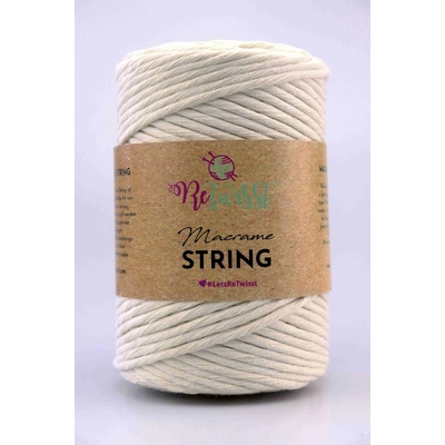 ReTwisst Macrame String 5 mm 00 přírodní