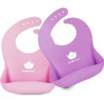 KeaBabies Силиконови Лигавници 2 Броя Розов/Лилав KeaBabies (KB034-002)