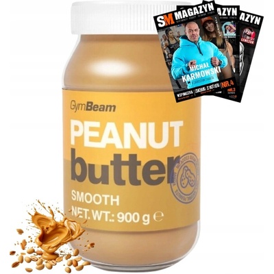 GymBeam Arašídové máslo 100% Jemné 900 g