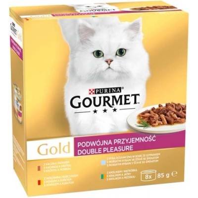 GOURMET GOLD DUO 8x hovädzie&kuracie 85 g