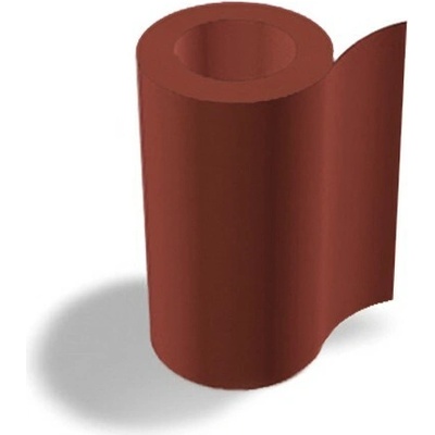 Svitek r.š.1250mm plech pozinkovaný FeZn Lakovaný RAL 3009 červená oxid s folií