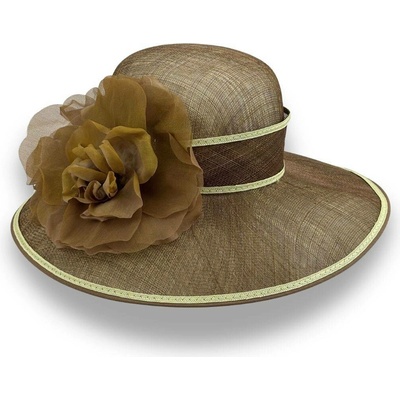 Krumlovanka Slavnostní dámský klobouk Handcrafted Co-14625 hnědý