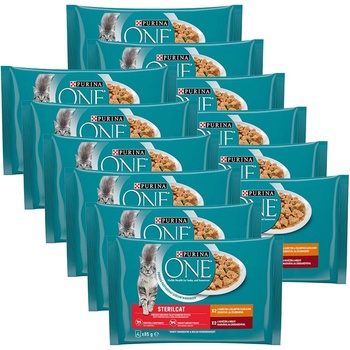 PURINA ONE STERILCAT пиле и говеждо в сос 48 x 85 г