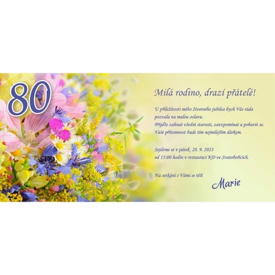 Pozvánka DL 025 – Zboží Mobilmania