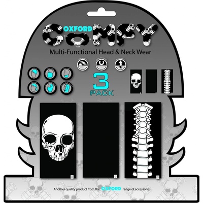 Comfy nákrčník Skeleton Oxford sada 3 ks