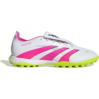 Adidas Футболни стоножки Adidas Predator League Fold-Over Tongue Astro Turf Football Boots - White/Pink