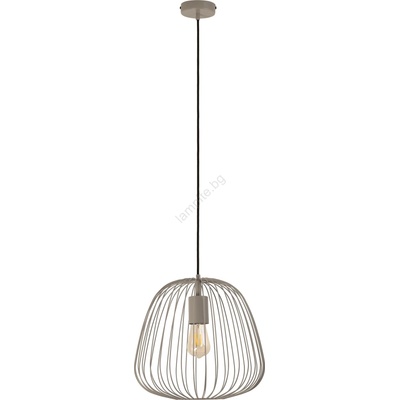 Helam Люстра на кабел OVELLA 1xE27/15W/230V, Ø 36 cm, бежова (HE1819)