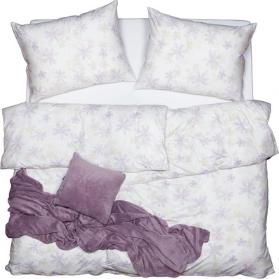 SCANquilt Obliečky jersey bodkované kvietky 140x200 70x90