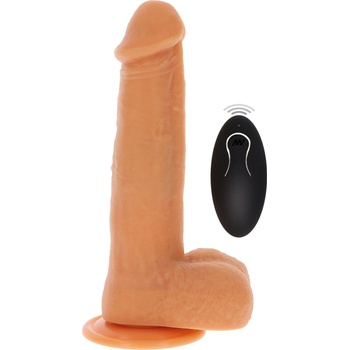 ostatní Реалистичен Вибратор с Поточни и Въртящи се Мъниста 21 см