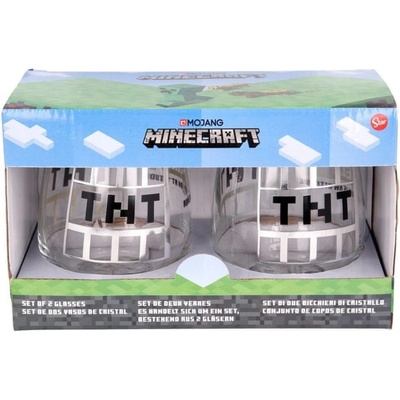 Stor sklenené poháre MINECRAFT 02186 2 x 510 ml