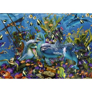Alipson Puzzle - Puzzle Dolphins Treasure Ship - 1 000 piese