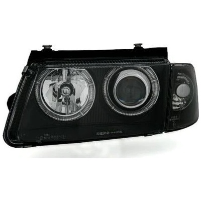 Depo Кристални фарове Angel Eyes VW PASSAT 3B/ B5 (1997-2000) - черни