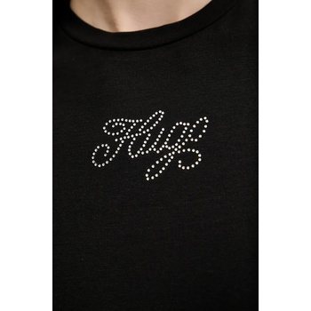 HUGO Blue Рокля Hugo Blue в черно къса с кройка по тялото 50537240 (50537240)