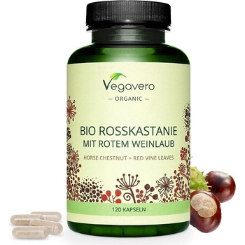 Vegavero Див кестен и червени лозови листа Био 120 капсули | Vegavero (VV-VITA-208)