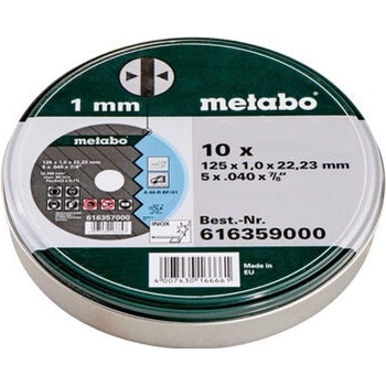 Metabo Řezný kotouč 125 x 1,0 x 22,23 mm 616359000 10 ks