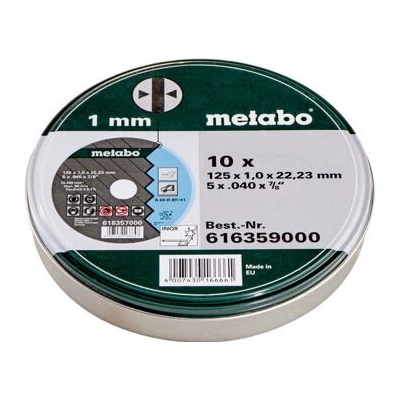Metabo Řezný kotouč 125 x 1,0 x 22,23 mm 616359000 10 ks