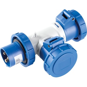 Elettrocanali Ec690 АДАПТОР 1 ЩЕПСЕЛ/2 КОНТАКТА 3p+e 16А ip67 (ec690732)