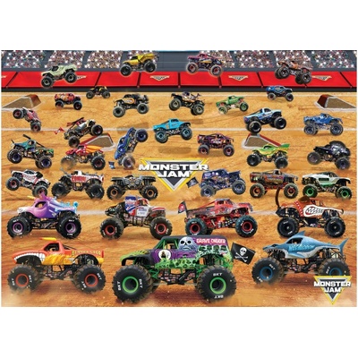 EUROGRAPHICS Sestava Trucků Monster Jam 1000 dílků