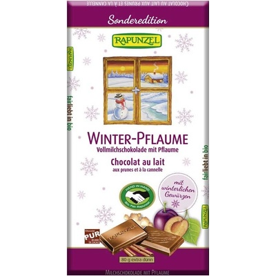 Rapunzel Mliečna čokoláda so slivkami 80 g