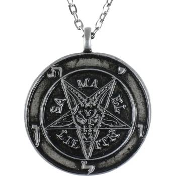 Leather & steel fashion нашийник Baphomet - LSF4 05