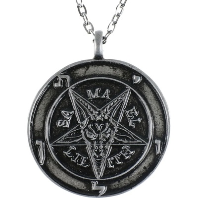 Leather & steel fashion нашийник Baphomet - LSF4 05