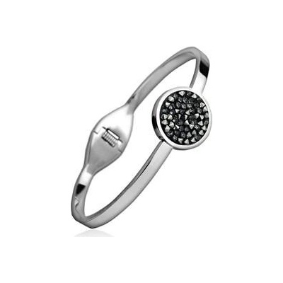 Nubis ocelový náramek s krystaly Crystals from Swarovski HELIOTROPE LV7001-HEL