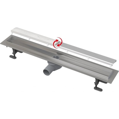 Alca Sprchový žľab odtokový APZ13-DOUBLE9-850, 850 × 71 mm, APZ13-DOUBLE9-850