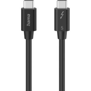 Hama Кабел "USB-C" Thunderbolt-5, 80 Gbit/s, 5A, 240W, Ultra-HD 8K, 1.00 m (HAMA-200796) - megamag