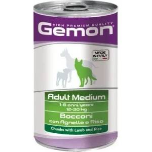 Gemon Gemon Lamb and Rice Adult Medium - Хапки с агнешко и ориз за средни породи - опаковка, 1. 250 кг
