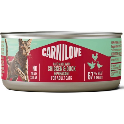 Carnilove Paté Chicken Duck & Pheasant 100 g