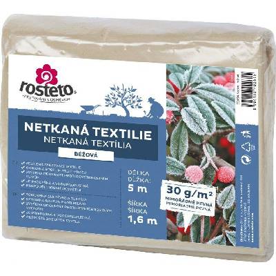 Rosteto Netkaná textilie béžová 5x1,6 m