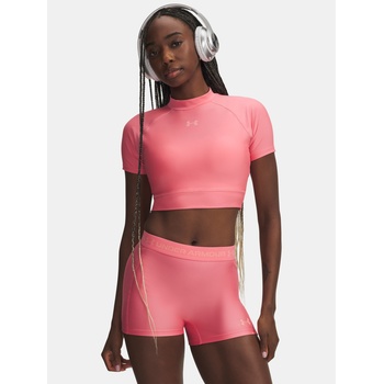 Under Armour Дамска тениска Under Armour HeatGear Crop Mock SS Under Armour | Rozov | ЖЕНИ | XS