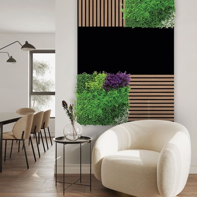 Jangal Modular Wall rPET BLACK 11202B 1040 x 520 mm 0,5408m²