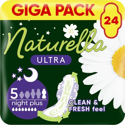 Naturella Dámske hygienické vložky na noc Ultra Night Plus 24 ks