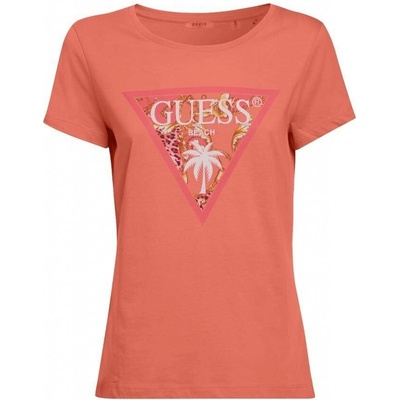 Guess ss t-shirt E2GI02-G66T Růžová