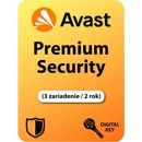 AVAST PREMIUM SECURITY 3 lic. 24 mes.