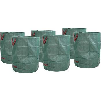 vidaXL Чували за градински отпадъци 12 pcs Зелен 66 x 66 x 83, 5 см (42008107)