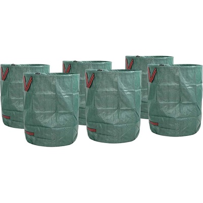 vidaXL Чували за градински отпадъци 12 pcs Зелен 66 x 66 x 83, 5 см (42008107)
