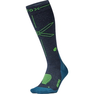 STOX Energy Socks Мъжки мериносови чорапи STOX Energy Socks Hiking Merino Socks Walking socks - Dark Blue / Green - размер 46-49 (EU) (207-2106-0213)