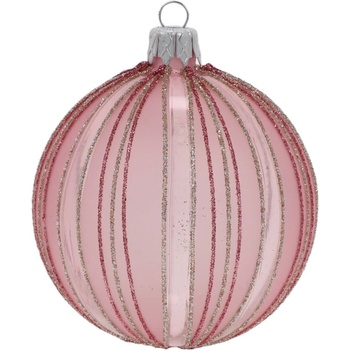 Ego Dekor Стъклени ръчно издухани коледни топки в комплект 3 бр. ø 8 cm - Ego Dekor (ZOZ-212022DB)