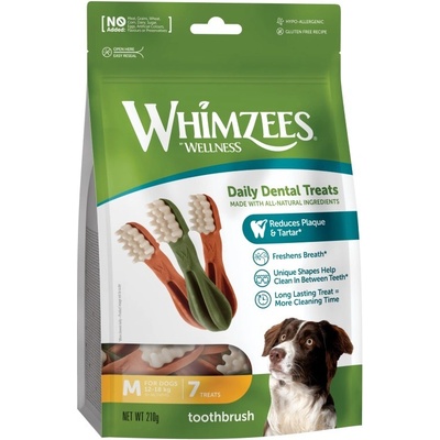 WHIMZEES Zubní kartáček dentální M 12-18 kg 7 ks