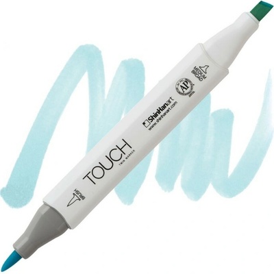 Lihová fixa TOUCH oboustranná Brush & Chisel, Mint blue (B143)
