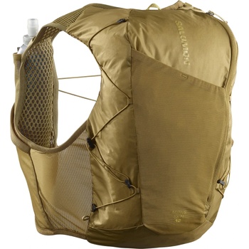 Salomon Раница за трейл бягане Salomon Active Skin 12 Set Trail running backpack - Brilliant Olive / Willow (502-8384-0613)