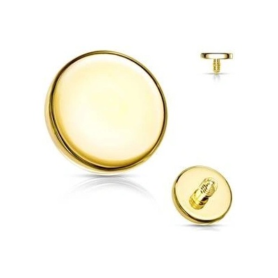 Šperky4U náhradní zlacená placička závit ND007-03GD