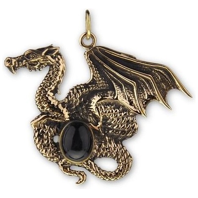 imago Bronzový amulet drak s kamienkom FC21193X