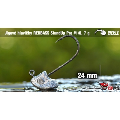 Red Bass jigová hlava StandUp Pro Sickle vel.1 7g