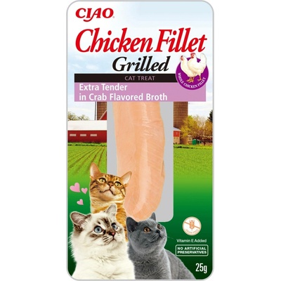 Inaba Ciao Chicken Fillet Grilled Extra in Crab Flavored Broth 25 g