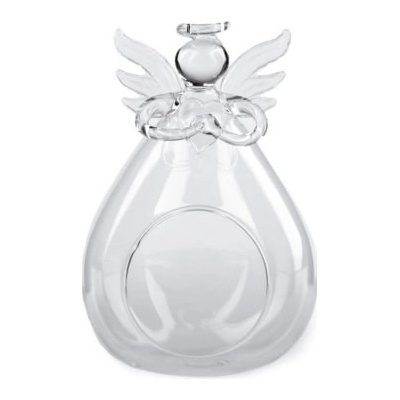 Stoklasa Skleněný anděl 8x12 cm aerárium transparent – Zboží Dáma