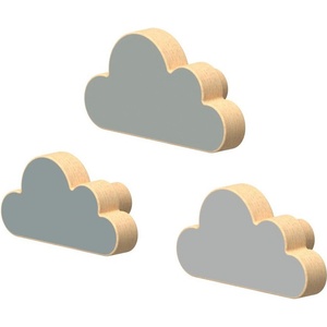 Cam Cam Copenhagen Светлосини стенни комплект куки 3 бр. от масивен бук Cloud - Cam Cam Copenhagen (1510-34-000-WW)