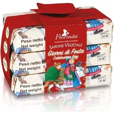 Florinda GIORNI DI FESTA Vianočné balenie mydiel 3 x 50 g
